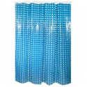MSV Duschvorhang PVC 180x200cm Marineblau - Ringe inklusive MSV