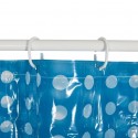 Rideau de douche PVC 180x200cm Bleu Marine - Anneaux inclus MSV MSV