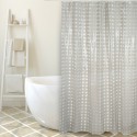 Rideau de douche PVC 180x200cm Taupe - Anneaux inclus MSV MSV