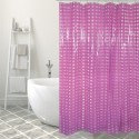 Rideau de douche PVC 180x200cm Violet - Anneaux inclus MSV MSV