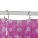Rideau de douche PVC 180x200cm Violet - Anneaux inclus MSV MSV
