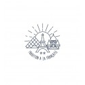 MSV Cortina de ducha francés Poliéster 180x200 cm TRADITION Azul y blanco MSV