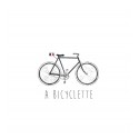 Rideau de douche Français Polyester 180x200cm BICYCLETTE Bleu & Blanc MSV MSV