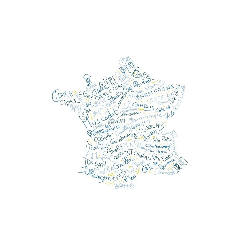 Rideau de douche Français Polyester 180x200cm VITIS Bleu & Blanc MSV MSV