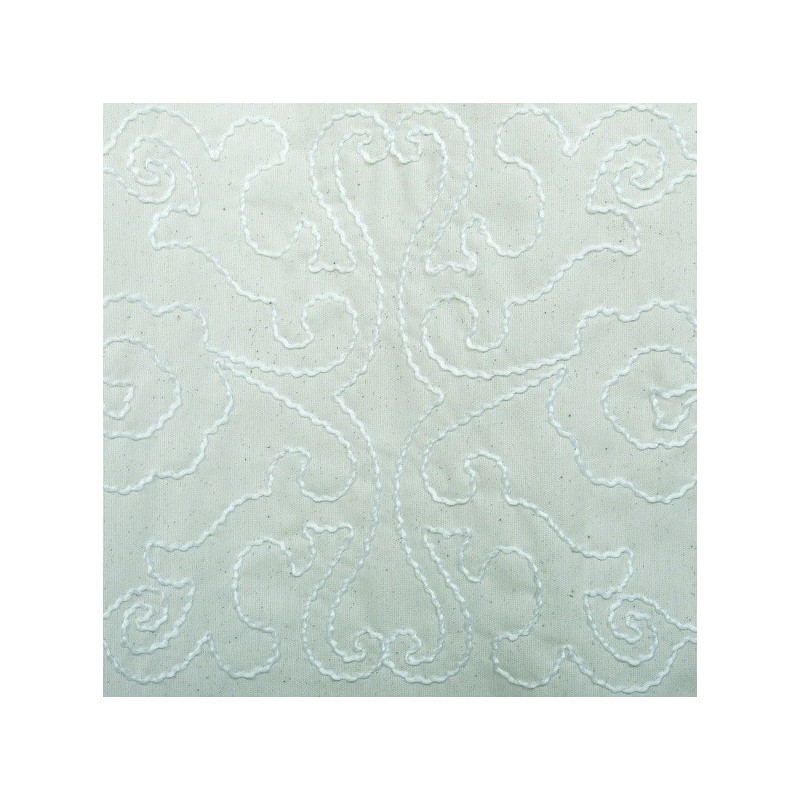 MSV Duschvorhang CORDELE aus Baumwolle und Polyester, 180 x 200 cm, Premium-Qualität, Beige  Ringe inklusive MSV