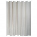 MSV Cortina de ducha Poliéster CORDELE de Algodón y 180x200cm CALIDAD PREMIUM Beige - Anillas incluidas MSV