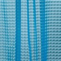 MSV Cortina de ducha EVA 3D 180x200cm CALIDAD PREMIUM Azul - Anillas incluidas MSV