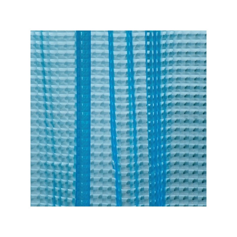 Rideau de douche EVA 3D 180x200cm QUALITÉ PREMIUM Bleu - Anneaux inclus MSV MSV