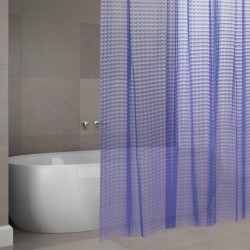 MSV Shower curtain EVA 3D 180x200cm PREMIUM QUALITY Purple - Rings included