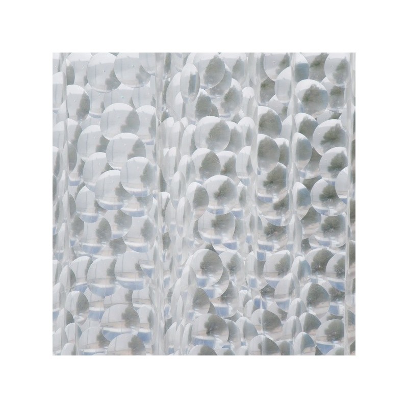 MSV Cortina de ducha EVA CLANE 180x200cm CALIDAD PREMIUM Transparente - Anillas incluidas MSV
