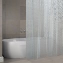MSV Cortina de ducha EVA KOLDING 180x200cm CALIDAD PREMIUM Transparente - Anillas incluidas MSV