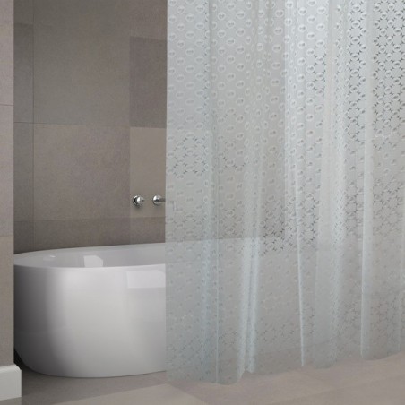 MSV Shower curtain EVA KOLDING 180x200cm PREMIUM QUALITY Transparent - Rings included MSV