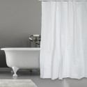 Rideau de douche Polyester 120x200cm Blanc - Anneaux inclus MSV MSV