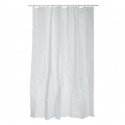 MSV Shower curtain Polyester 120x200cm White - Rings included MSV