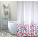 Rideau de douche Polyester BIRDS 180x200cm QUALITÉ PREMIUM Motifs Rouge & Blanc - Anneaux inclus MSV MSV