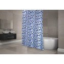 MSV Shower curtain Polyester CALULA 180x200cm PREMIUM QUALITY Blue - Rings included MSV