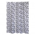 MSV Cortina de ducha Poliéster CALULA 180x200cm CALIDAD PREMIUM Gris - Anillas incluidas MSV