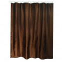 Rideau de douche Polyester 180x200cm Chocolat - Anneaux inclus MSV MSV