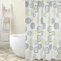 MSV Tenda doccia Poliestere DOTS 180x200cm PREMIUM QUALITY Verde - Anelli inclusi MSV