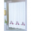 MSV Shower curtain Polyester 180x200cm Jane Multicolor - Rings included MSV