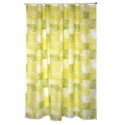 MSV Cortina de ducha Poliéster JAVA CADIX 180x200cm CALIDAD PREMIUM Verde - Anillas incluidas MSV