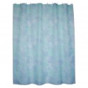 MSV Cortina de ducha Poliéster JAVA CADIX 180x200cm CALIDAD PREMIUM Azul - Anillas incluidas MSV