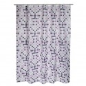 Rideau de douche Polyester MOSAIKO 180x200cm QUALITÉ PREMIUM Violet - Anneaux inclus MSV MSV