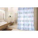 Rideau de douche Polyester MOSHI 180x200cm QUALITÉ PREMIUM Bleu MSV MSV