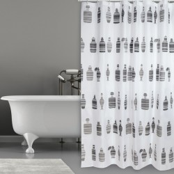 MSV Shower curtain MOSHI Polyester 180x200cm PREMIUM QUALITY Chocolate MSV