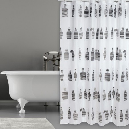MSV Shower curtain MOSHI Polyester 180x200cm PREMIUM QUALITY Chocolate MSV