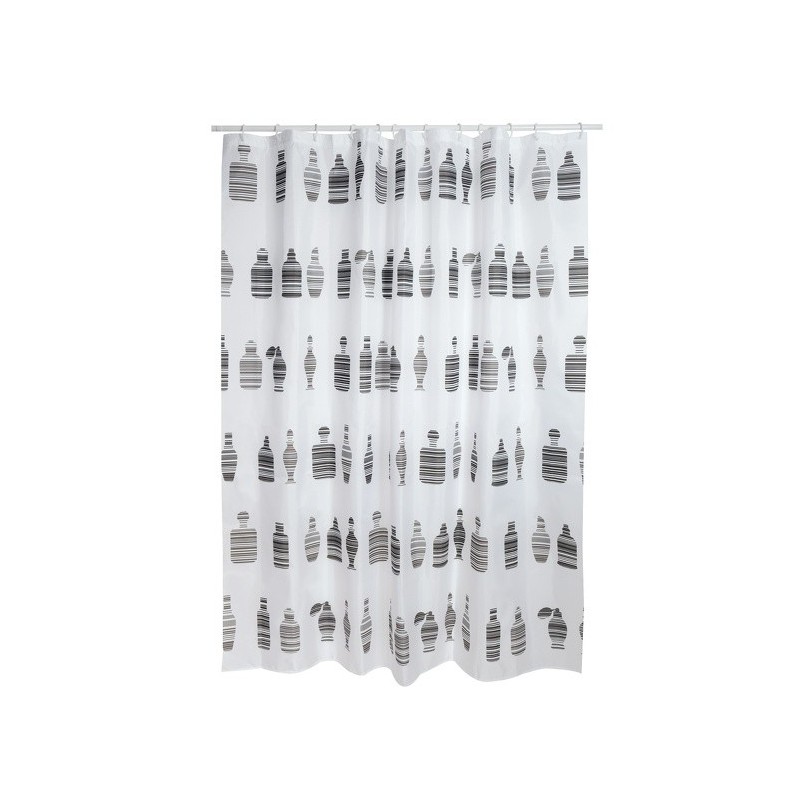 MSV Shower curtain MOSHI Polyester 180x200cm PREMIUM QUALITY Chocolate MSV