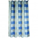 MSV Duschvorhang CERAMIC Polyester 180x200cm PREMIUM QUALITÄT Blau - Ringe inklusive MSV