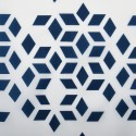 Rideau de douche Polyester NADOR 180x200cm QUALITÉ PREMIUM Bleu & Blanc - Anneaux inclus MSV MSV