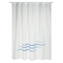 MSV Cortina de ducha Poliéster PACCO 180x200cm CALIDAD PREMIUM Blanco - Anillas incluidas MSV