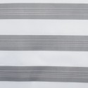 MSV Shower curtain Polyester JESSEN 180x200cm PREMIUM QUALITY Gray & White - Rings included MSV