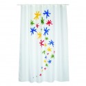 Rideau de douche Polyester ORION 180x200cm QUALITÉ PREMIUM Multicolor - Anneaux inclus MSV MSV