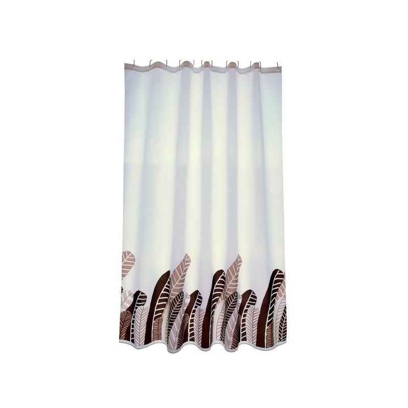 Rideau de douche Polyester PLUMAS VINTAGE 180x200cm QUALITÉ PREMIUM - Anneaux inclus MSV MSV