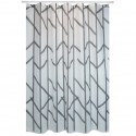 MSV Cortina de ducha Poliéster ÁRBOL 180x200cm CALIDAD PREMIUM Gris - Anillas incluidas MSV