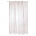 MSV Shower curtain Polyester WAVE 180x200cm PREMIUM QUALITY Pastel Pink - Rings included MSV