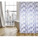 MSV Shower curtain SEVENTIES Polyester 180X200cm Blue & White - Rings included MSV