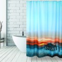 MSV Shower curtain Polyester 180x200cm Sunset Pattern - Rings Included MSV
