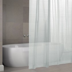 MSV Cortina de ducha EVA 180x200cm Premium 3D Transparente MSV