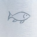 Rideau de douche Polyester KOS 180x200cm Argent Spirella Spirella