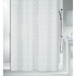 Spirella Cortina de ducha Poliéster FILIGRAN 180x180cm Blanco Spirella
