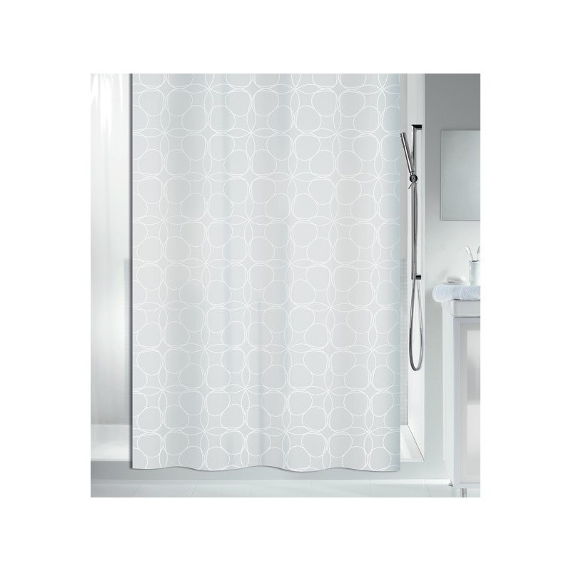 Spirella Cortina de ducha Poliéster FILIGRAN 180x180cm Blanco Spirella