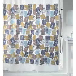 Spirella Cortina de ducha TRAVEL Poliéster 180x200cm Multicolor Spirella
