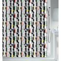 Rideau de douche Polyester POP LOVE 180x200cm Gris Spirella Spirella