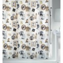 Rideau de douche Polyester POSE 180x200cm Noir & Or Spirella Spirella