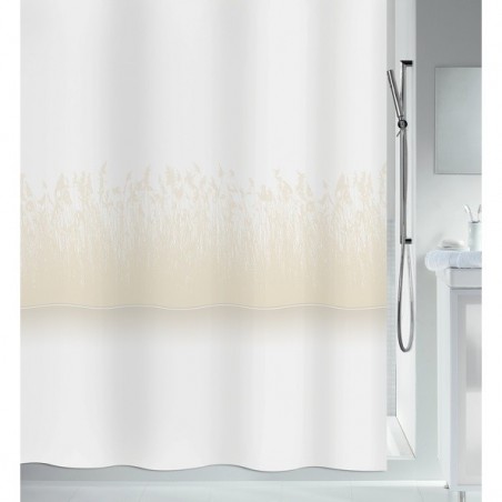 Rideau de douche Polyester ROSEAUX 120x200cm Sable Spirella Spirella