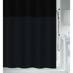 Spirella Cortina de ducha URBANKO Poliéster 180x200 cm Negro Spirella